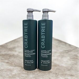 CRABTREE & EVELYN CLEANSE + CLARIFY SHAMPOO 15 oz | Set of 2